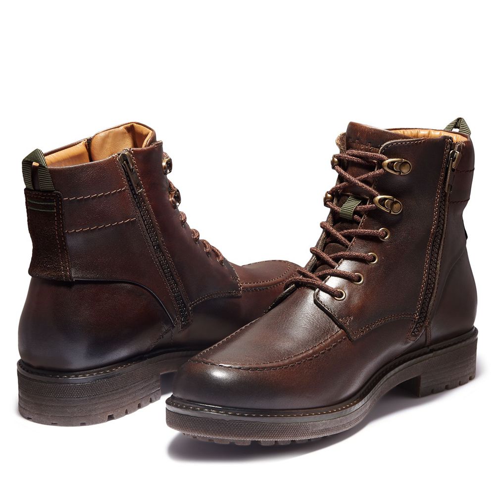 Bota Neve Masculino - Timberland Oakrock Impermeavel - EOXWR9821 - Marrom Escuro